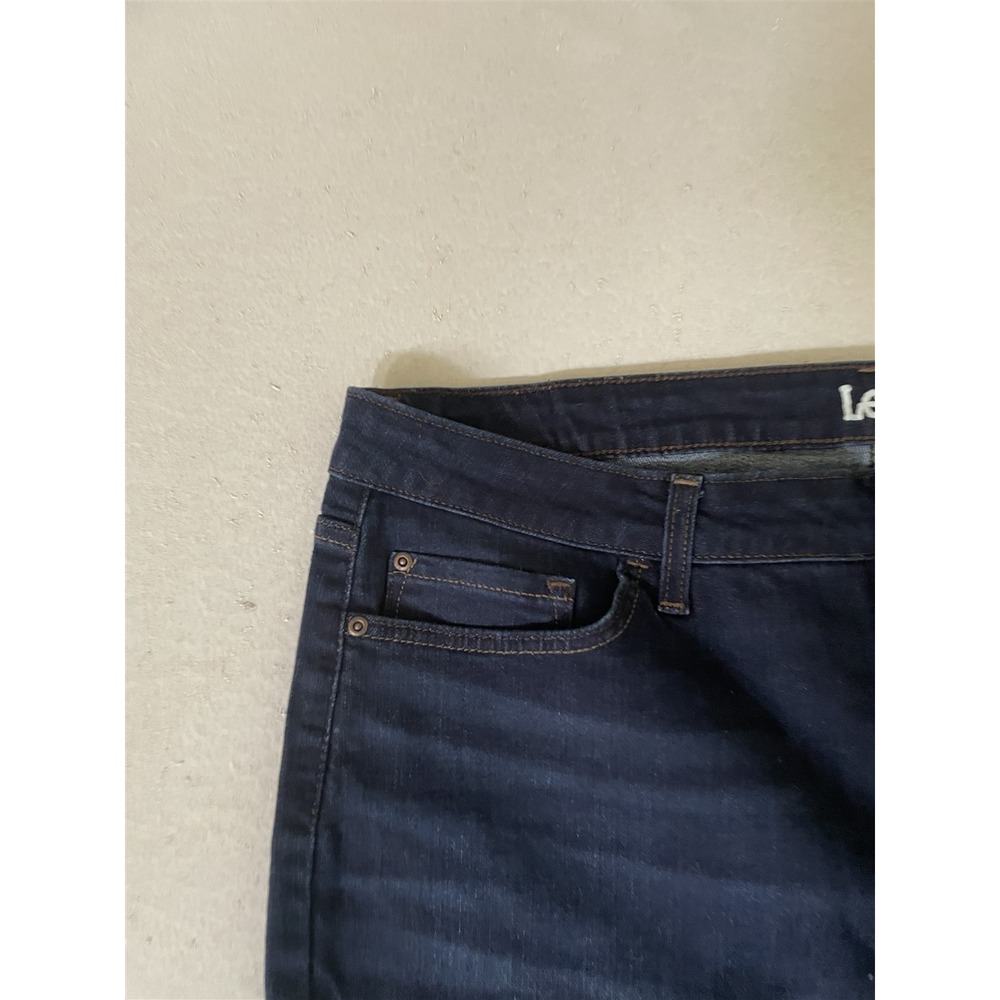 Lee 20L‎ Mid Rise Straight Regular Rinse Stretch Denim Womens Jeans - Picture 2 of 10